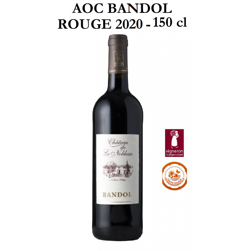Vins rouges AOC BANDOL du Château de Noblesse - Cuvée Noblesse 2020